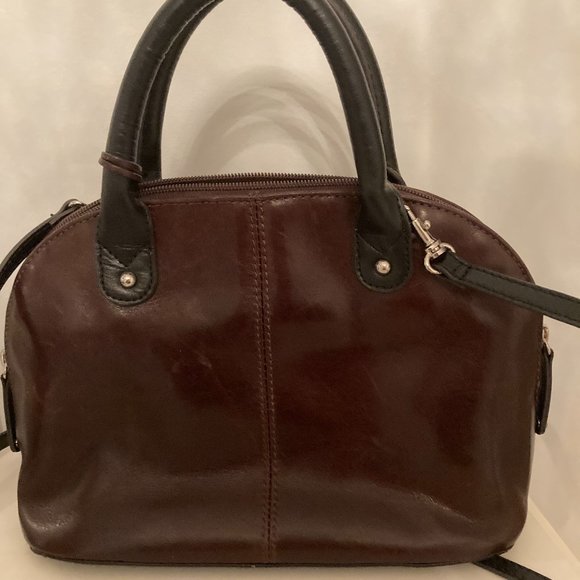 Tignanello Brown Leather Dome Bag - Picture 2 of 8